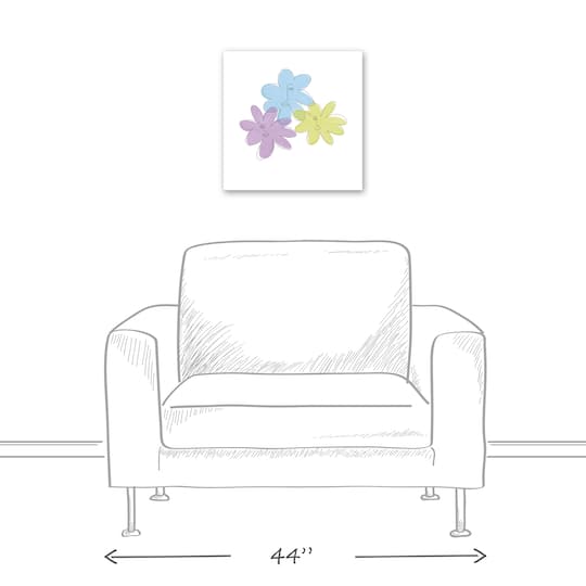 Flower Faces 16" x 16" Canvas Wall Art